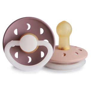 Frigg Pack 2 Chupetes Night Latex Moon Phase