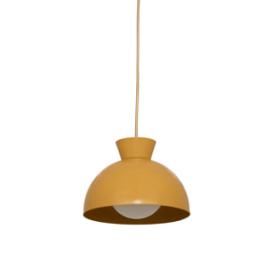 Suspension Lito ronde D.22cm jaune ocre
