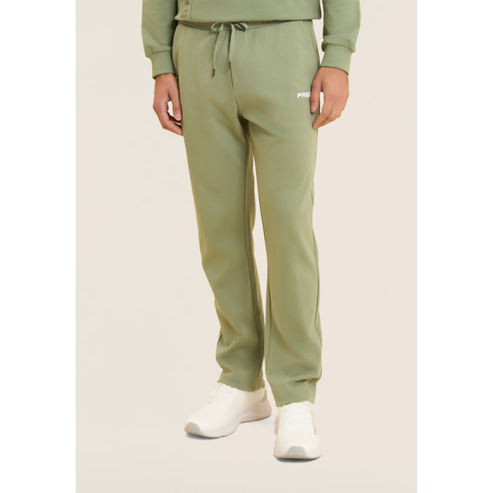 Pantaloni sportivi in cotone a gamba dritta