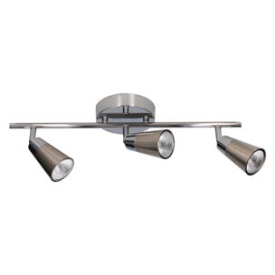 Forlight Proyector Ip20 Vitro Triplex Led 15W 3000K Cromo 1346Lm