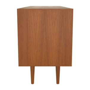 Buffet 2 portes coulissantes et 3 tiroirs en teck - Waya