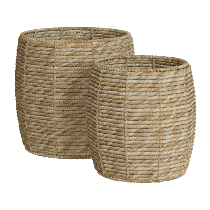 Set de 2 paniers Ezra en fibre naturelle