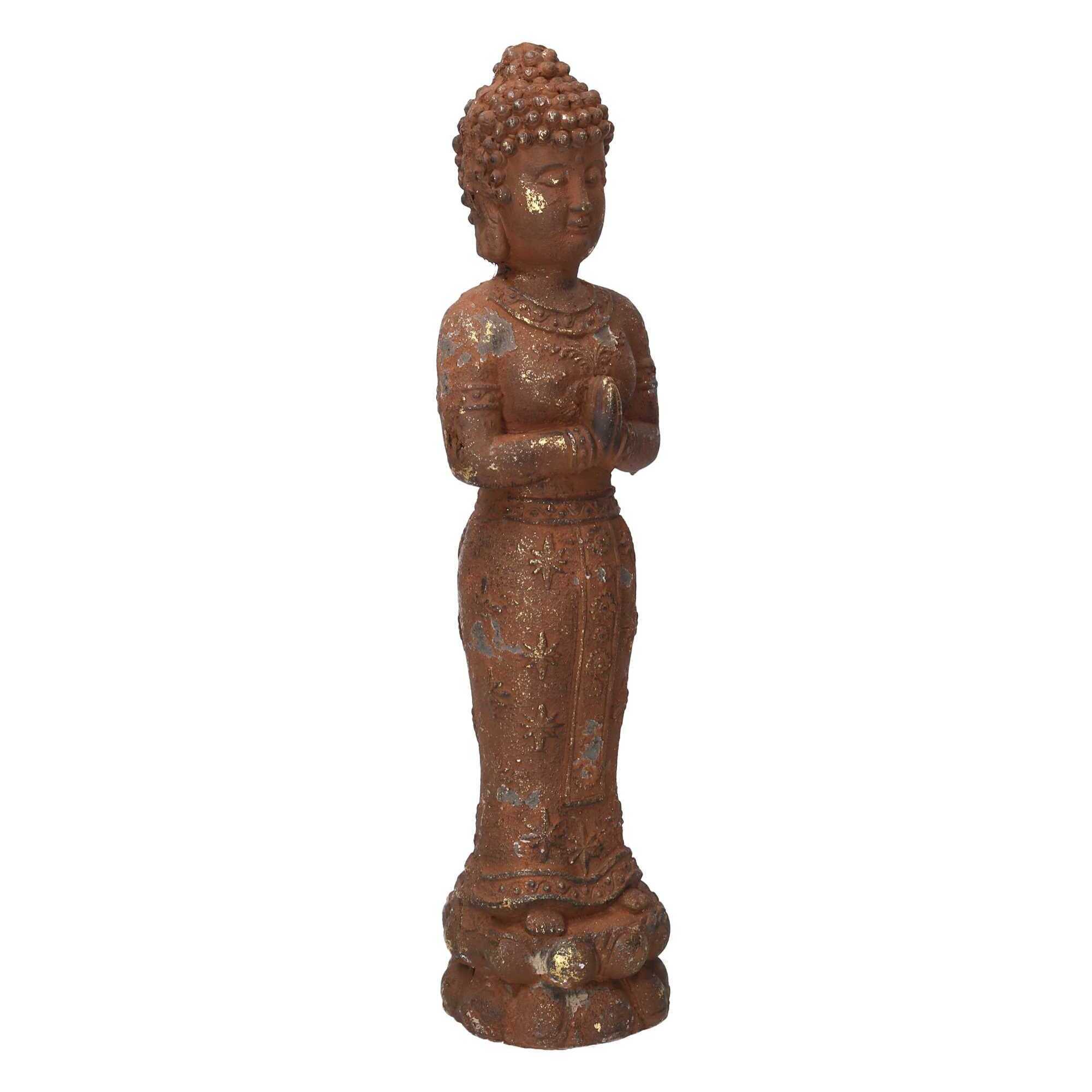 Buddha in resina bronzo cm13x12h51