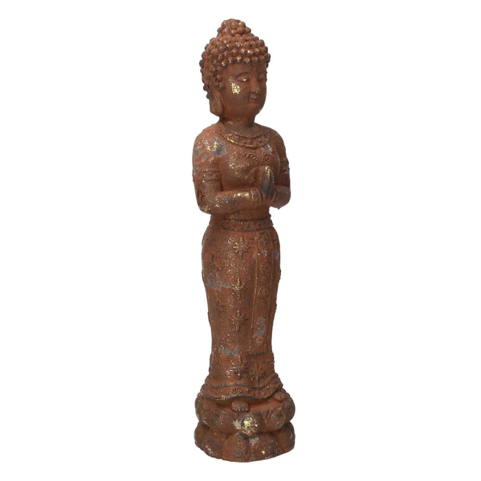 Buddha in resina bronzo cm13x12h51