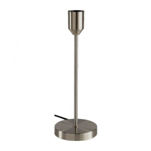 Lampe à poser en métal brossé chromé - DOUG - 2307