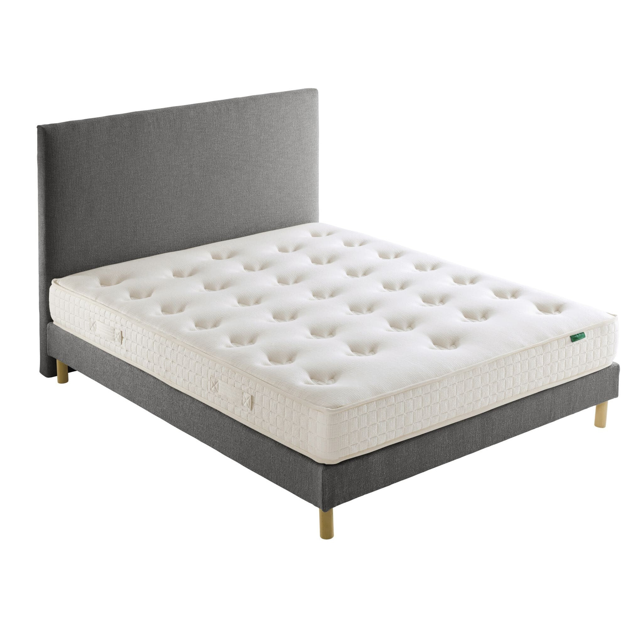 Ensemble matelas Le Latex Naturel + sommier + tête de lit