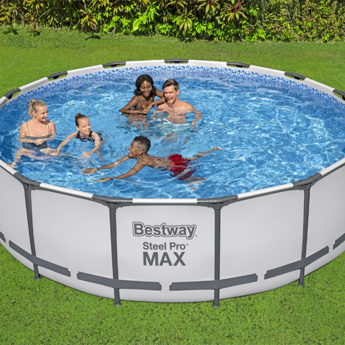 Bestway Piscine hors sol - Ronde - Steel Pro Max - 457 x 122 cm - Filtre à cartouche inclus