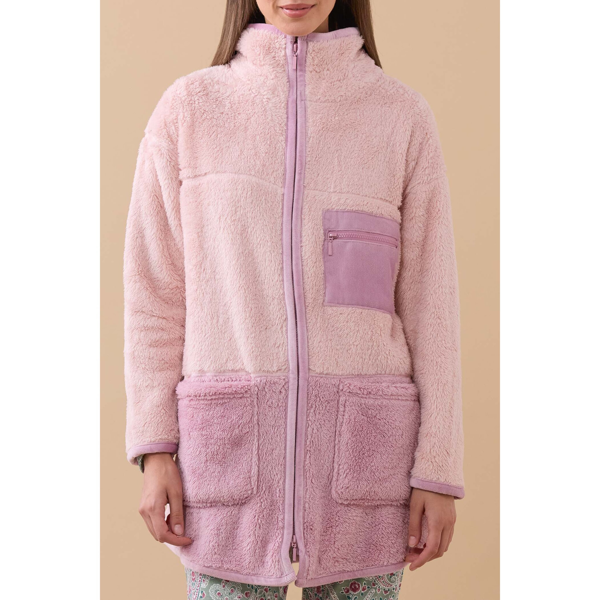 Vestaglia donna jaky in eco pelliccia con zip Noidinotte