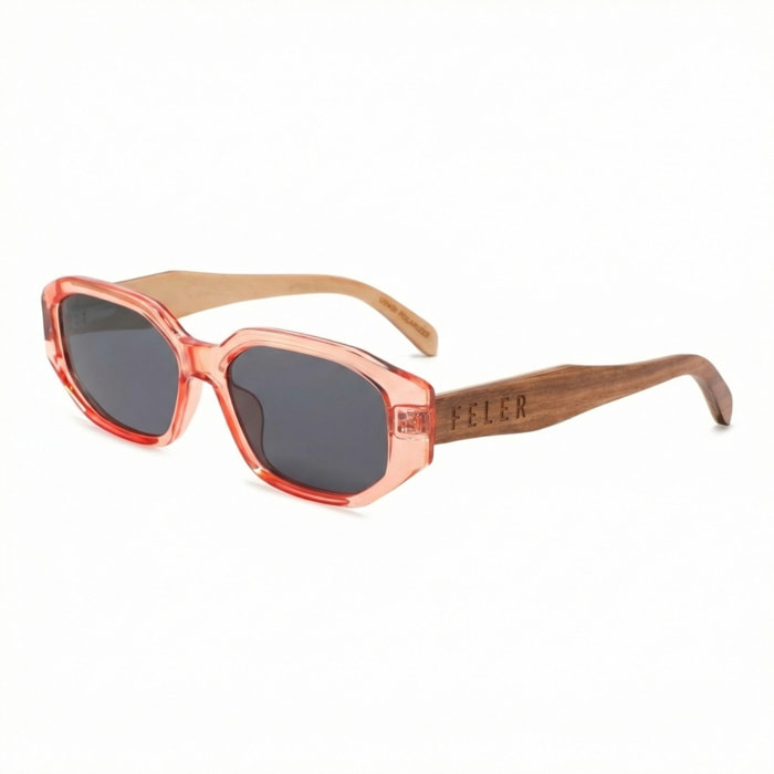 Gafas de Sol Feler 1617-10 Polarizadas de Madera Unisex 54 mm