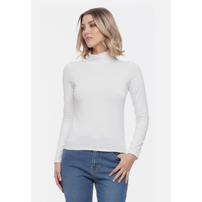 Camomilla - T-shirt SALLY in cotone, bianco (44)