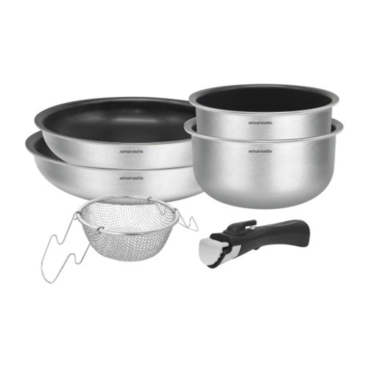 Batterie amovible 6 pcs argent