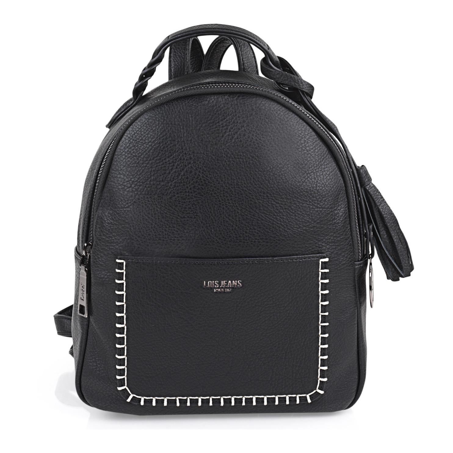 Bolso Mochila Mujer Lois Lindsey Negro