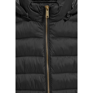 Giacca ultralight Corey nera con cappuccio rimovibile e ricamo PC