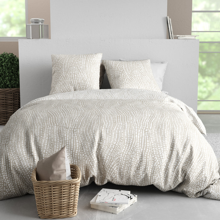 Parure Housse De Couette 3pcs 100% Coton 57 Fils NAIROBI