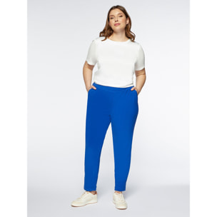 Fiorella Rubino - Pantalones joggers de tejido de punto - Azul aciano