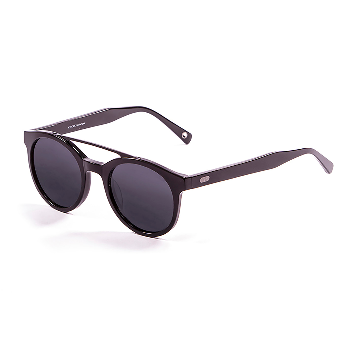 Gafas de sol OCEAN TIBURON - Negro brillante / Ahumada