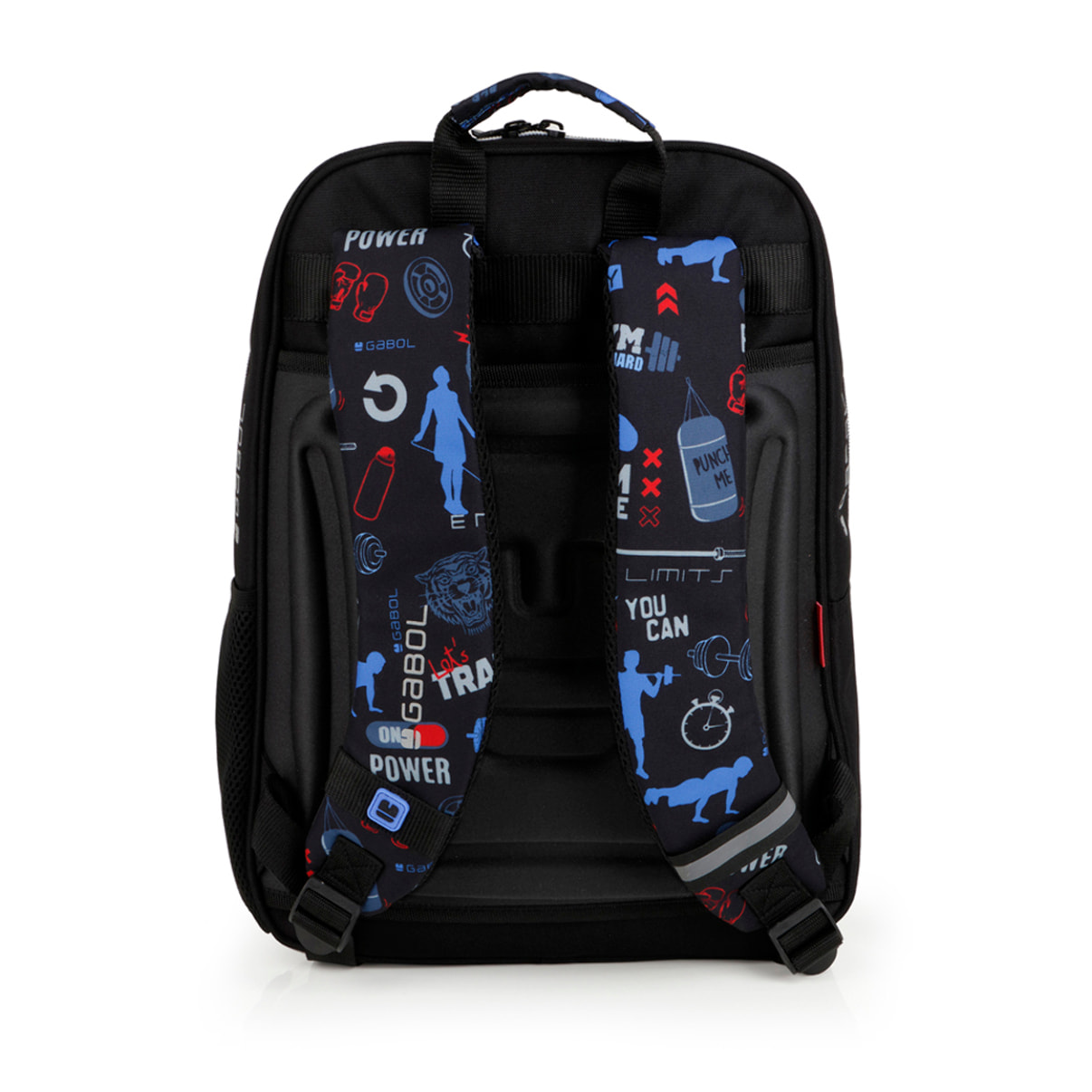 Mochila adaptable a carro Gabol TRAINING negra y resistente al agua