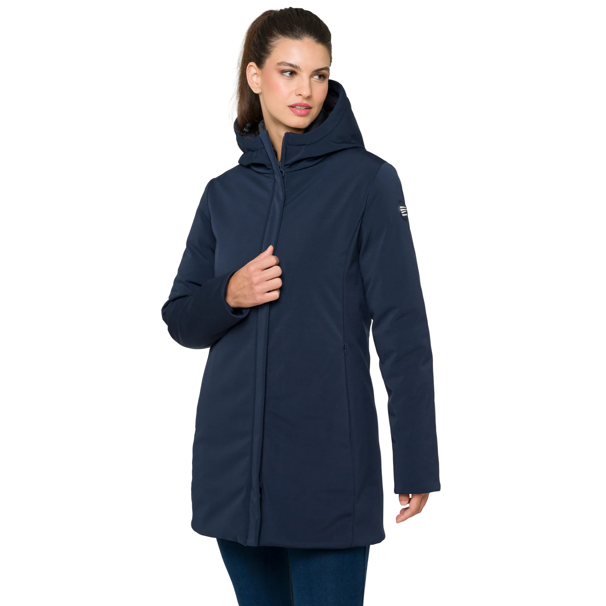 Parka JAQUELINE imbottito impermeabile blu