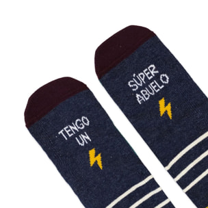 Mini Calcetines "Tengo un súper abuelo" talla 31-34