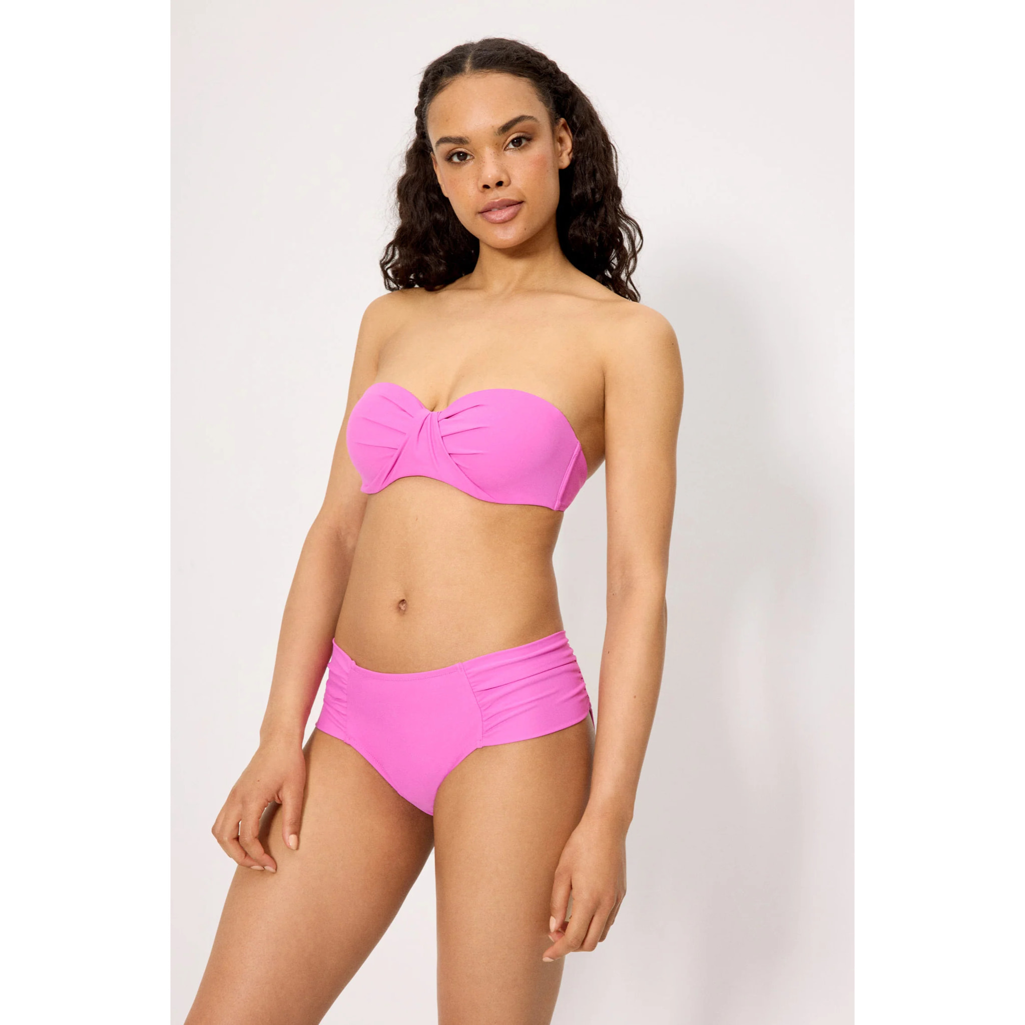 Top bikini bandeau Rosa