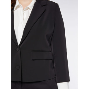 Fiorella Rubino - Blazer in tessuto fluido - Nero