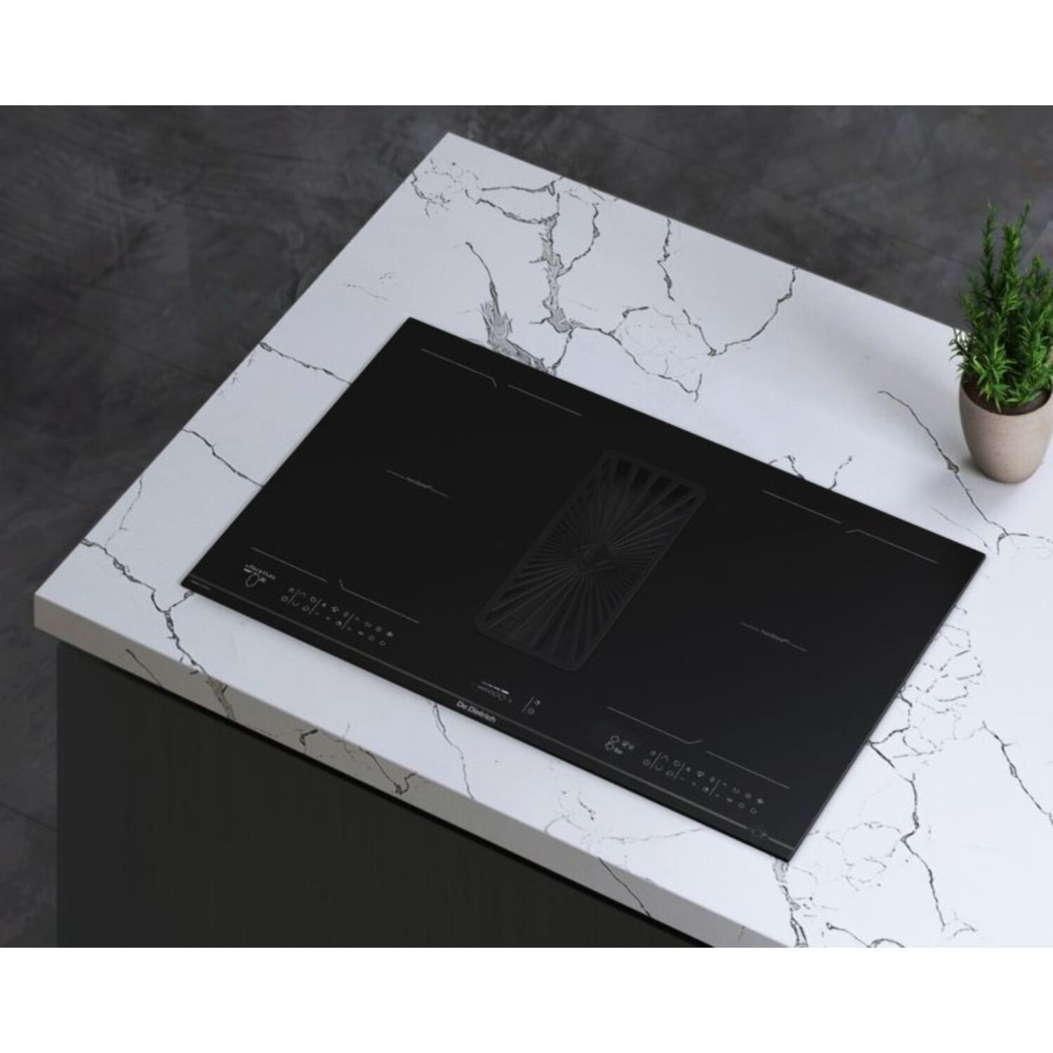 Plaque induction aspirante DE DIETRICH DPH4840B Horizone