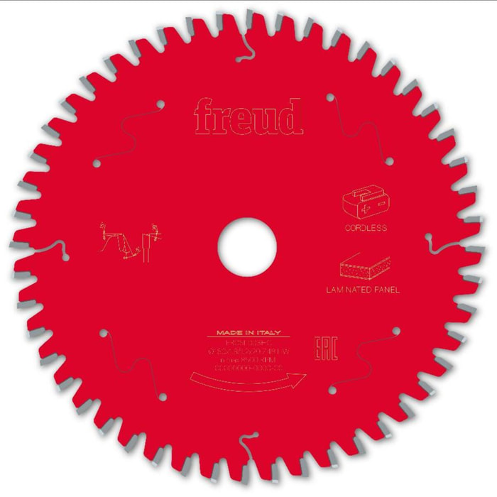 Lame pour scie circulaire portative sans fil FREUD - Ø160 1,8/1,2 AL20 Z48 BA -5° - F03FS10075 -FR06L003HC
