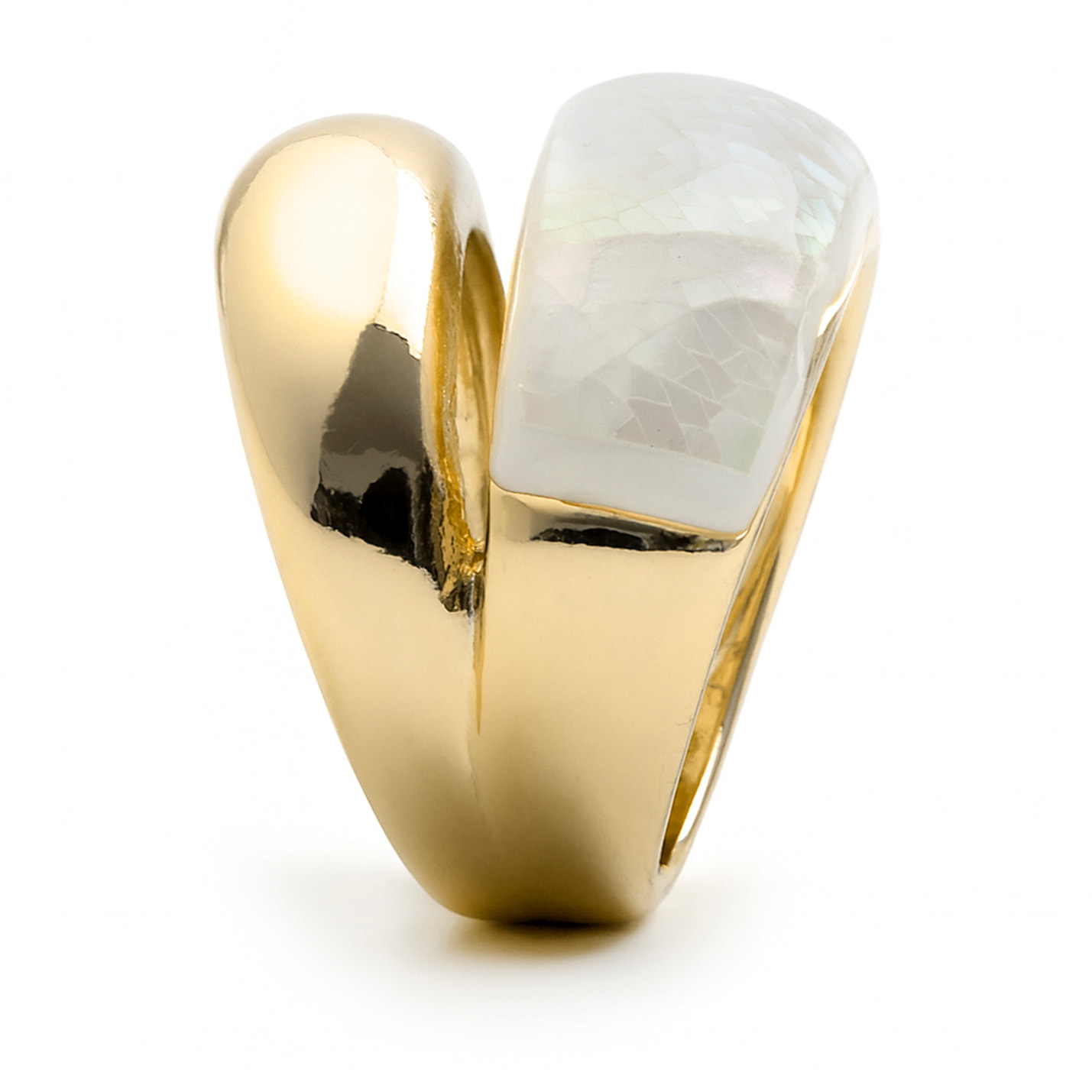 Anillo Aisal acabado oro amarillo 18k