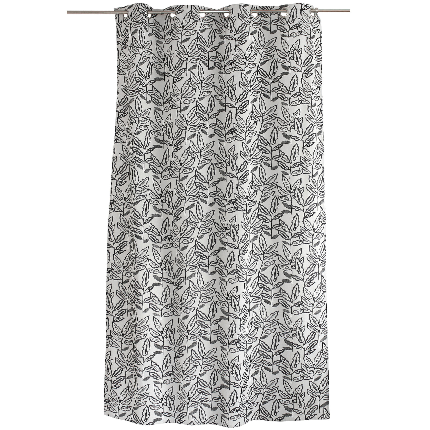 Rideau à oeillets en coton recyclé Chambray - Ecru