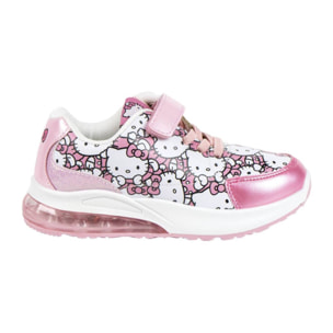 Zapatilla deportiva infantil suela ligera con luces "Hello Kitty"