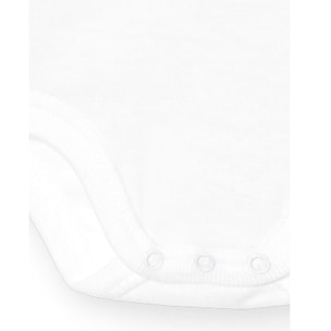 Body bebé manga corta cuello piqué