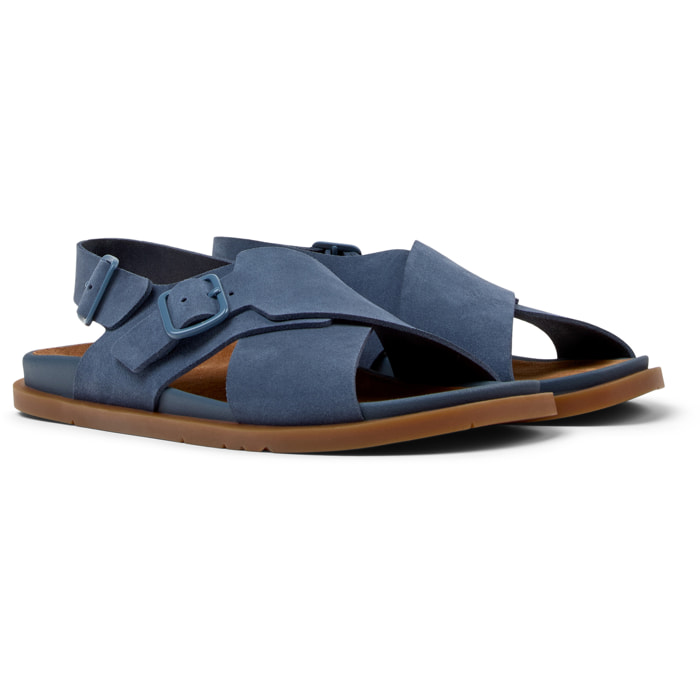 Sandalias - CAMPER Lluc Sandal - Azul - Cuero de gamuza
