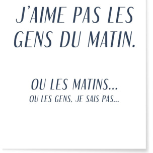 Affiche 'Les gens du matin'