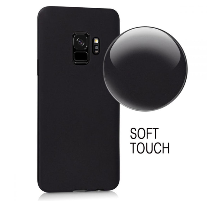 Coque silicone liquide Noir pour Samsung Galaxy S9