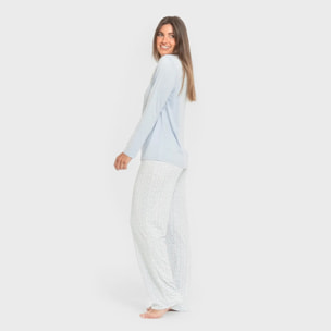 Pigiama lungo da donna soft clau