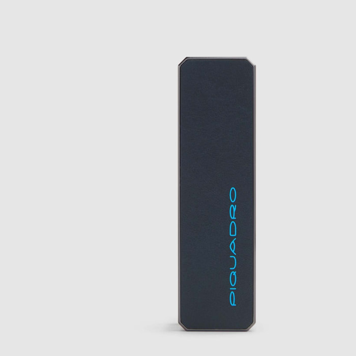 Piquadro Portachiavi personalizzabile in pelle con tracker