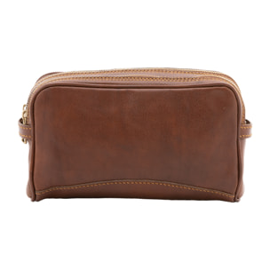 Pochette  unisex In Vera pelle Made in Italy 24x18x7 cm