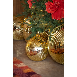 J-Line décoration Boule Disco Miroir - plastique - rose - small