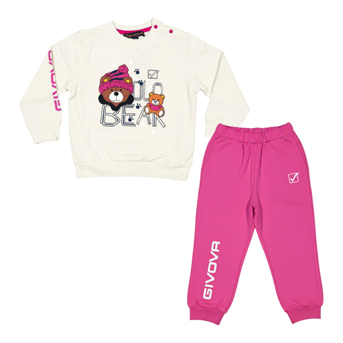 Tuta Bambina GIVOVA 9 / 36 Mesi Cotone Felpato