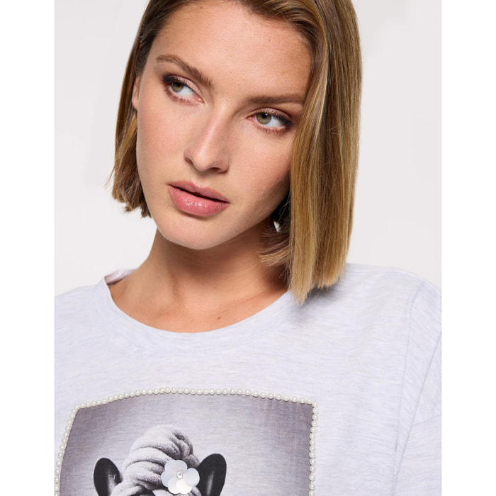 Camiseta Manga Corta Gris Claro - Dogy