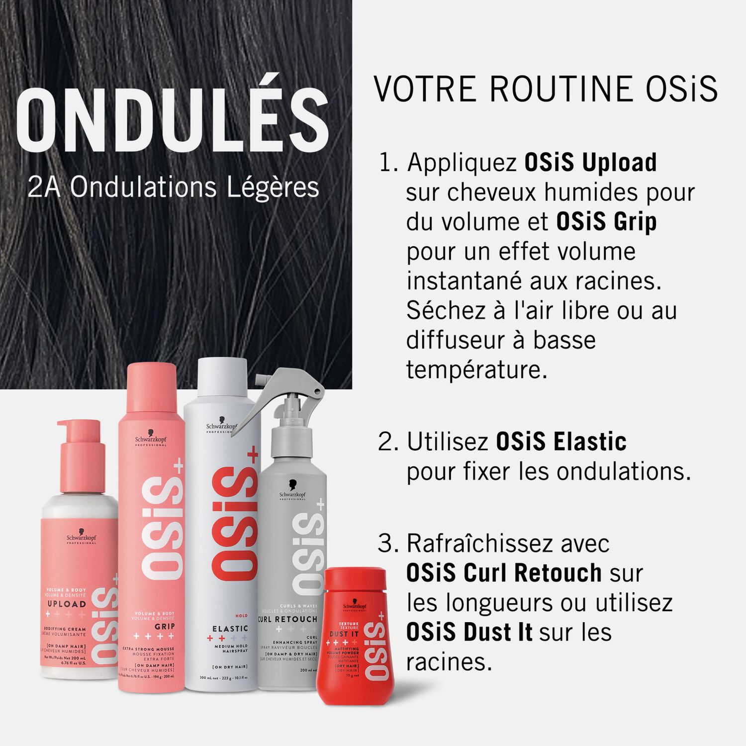Osis+ - Curl Retouch Spray Raviveur Boucles 200ml
