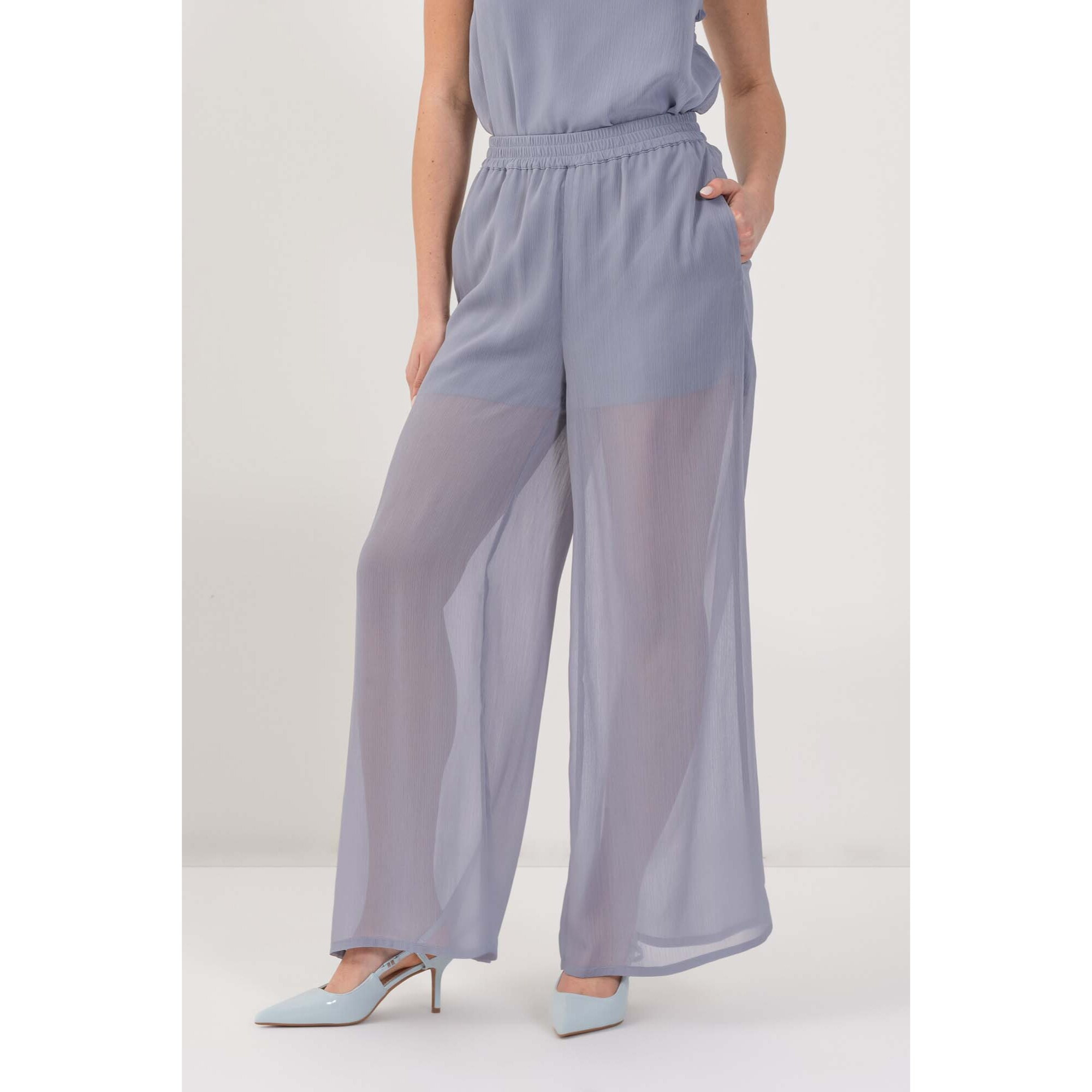 Kocca - Pantaloni ampi see-through Donna