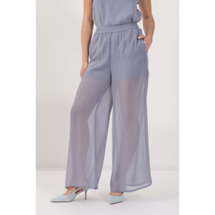 Kocca - Pantaloni ampi see-through Donna