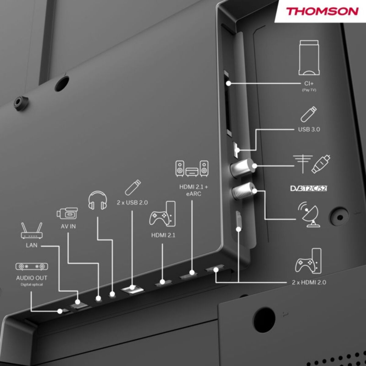 TV LED THOMSON 55UG5C14-55 pouces (139cm)