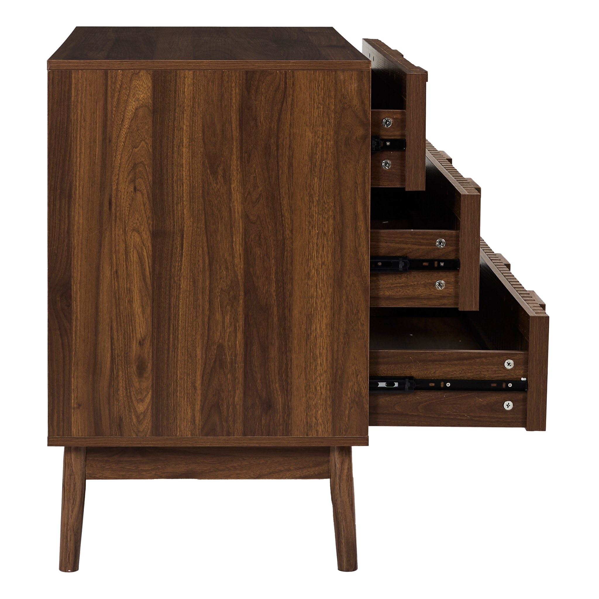 Commode - HOME DECO FACTORY - Klaus - Élégante - Foncée - Marron