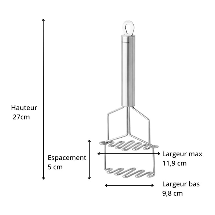 Presse-purée avec double fonction de broyage en inox Fackelmann