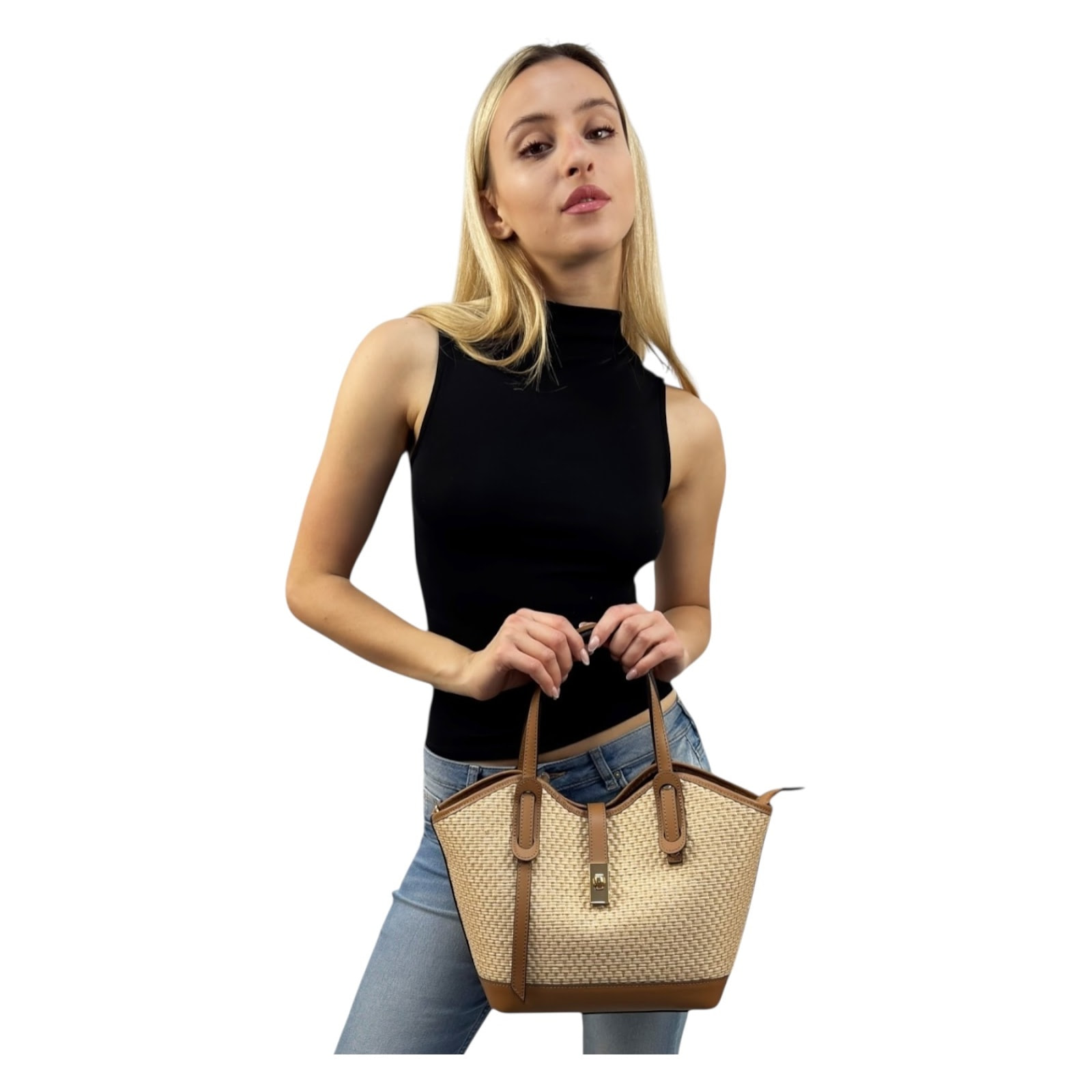 Borsa a mano Cheval Firenze Gallipoli Cuoio