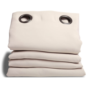 Rideau Grande hauteur Phonique Thermique et Occultant 'Moondream' - Beige