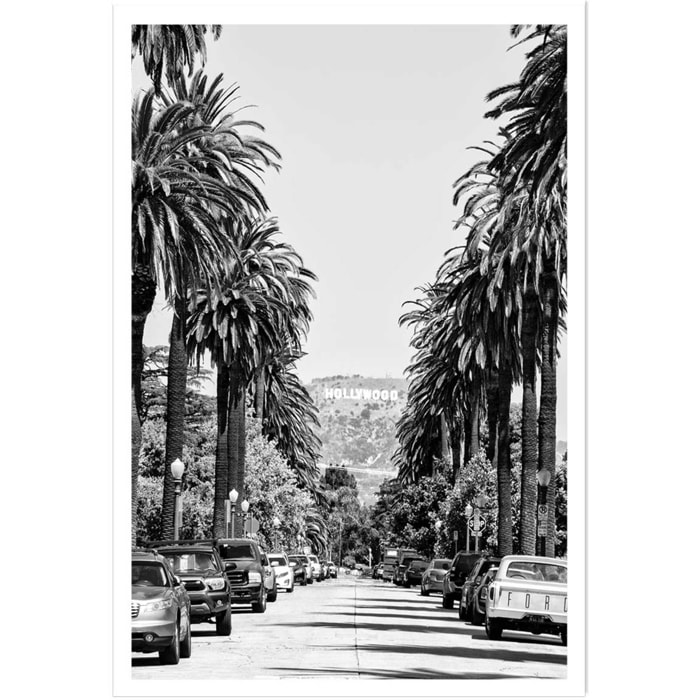 Affiche paysage Los Angeles Beachwood drive Affiche seule