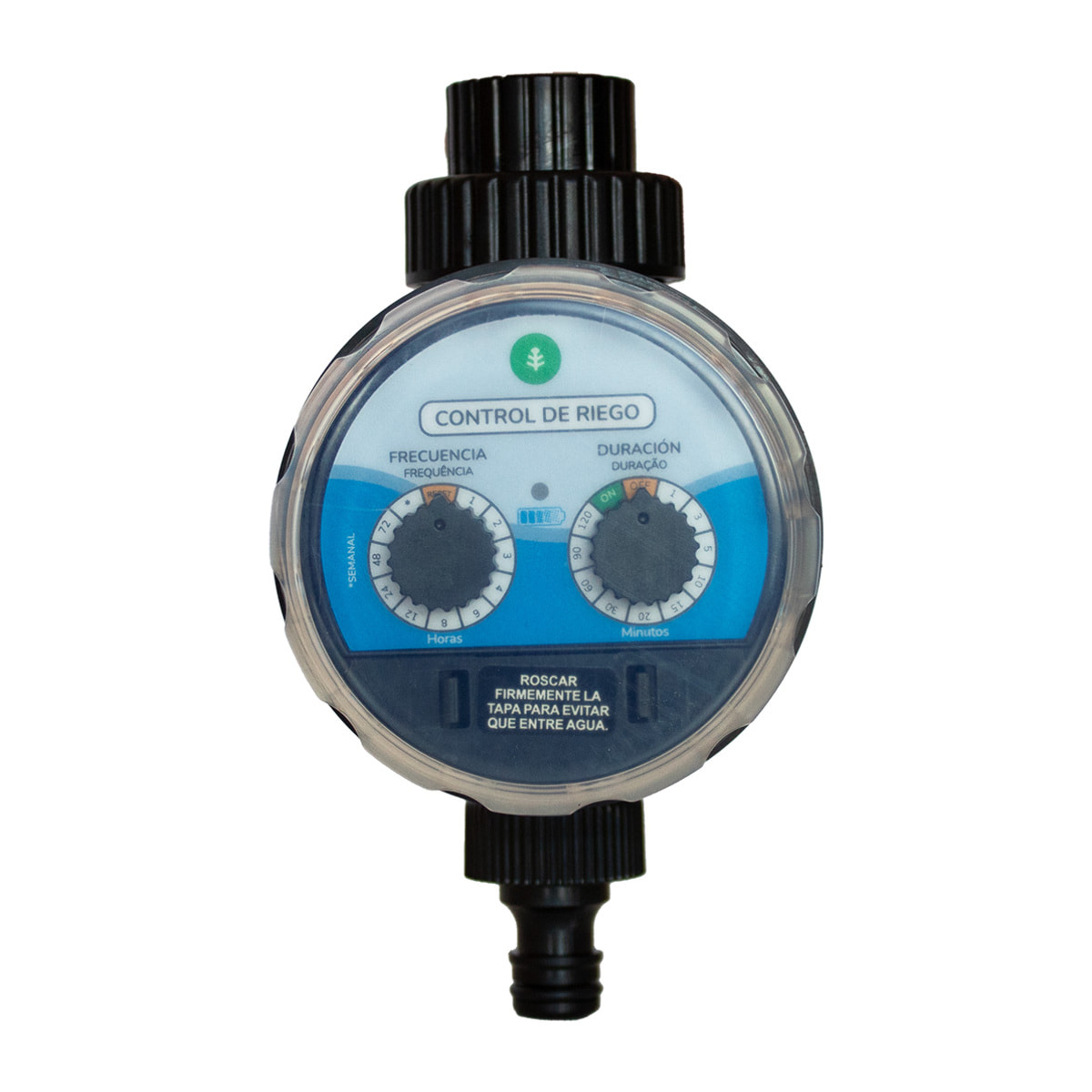 PLANETA HUERTO | Programador de Riego Acorazado Estanco 0-6 Bar – Control Preciso del Riego en Cualquier Condición Climática